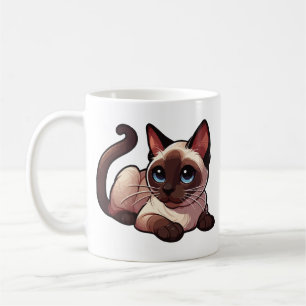Taza De Café gato siamés
