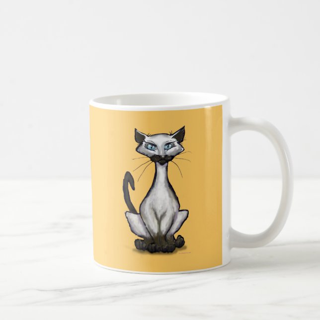 Taza De Café Gato siamés (Derecha)