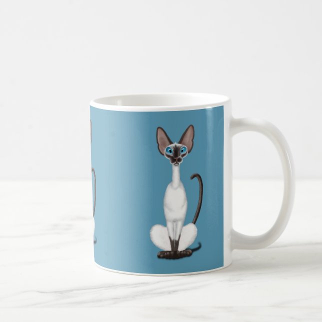 Taza De Café Gato siamés (Derecha)