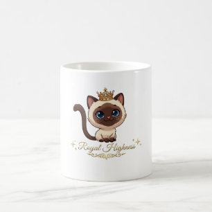 Taza De Café Gato siamés real lindo