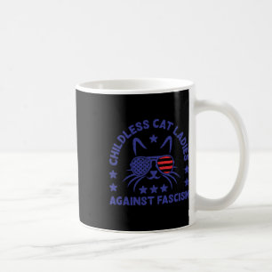 Taza De Café Gato sin hijos contra el fascismo