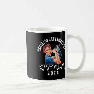 Taza De Café Gato sin hijos Lady Cute Cat 2024 Gato sin hijos