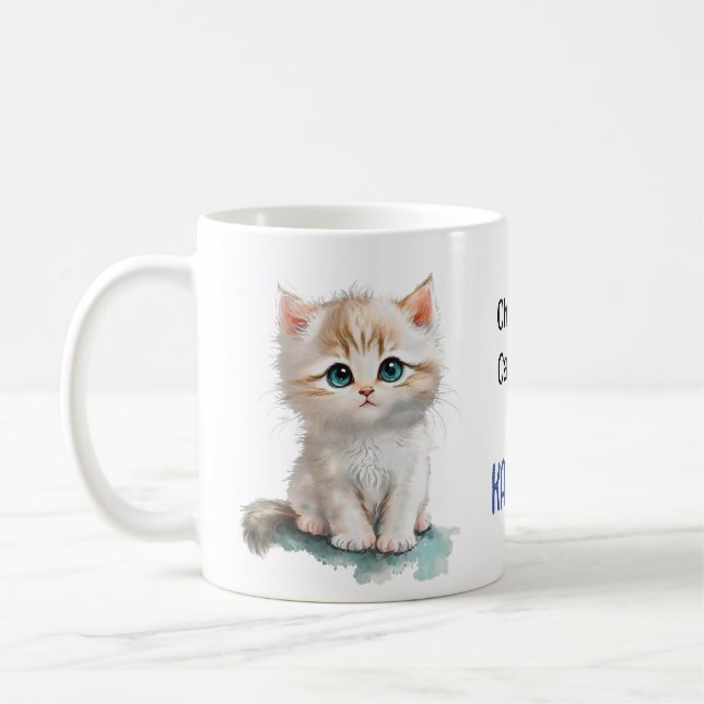 Taza De Café Gato sin hijos Lady para Kamala (Izquierda)