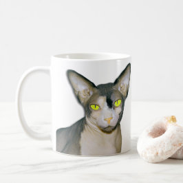 Taza De Café Gato sin pelo llamado Sphynx Cat Ninja