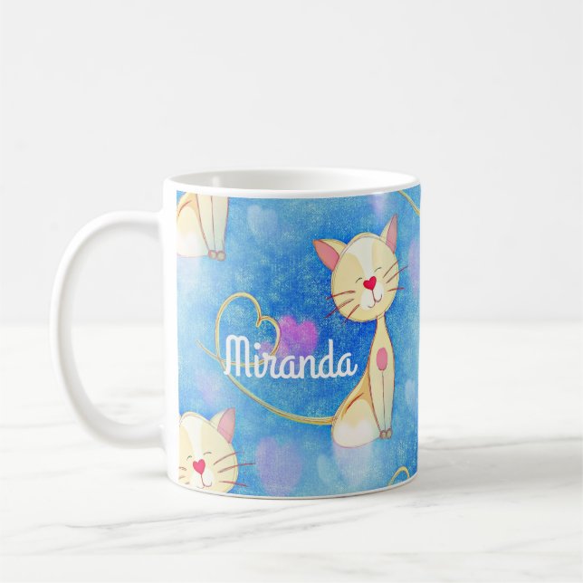 Taza De Café Gato soñador (Izquierda)