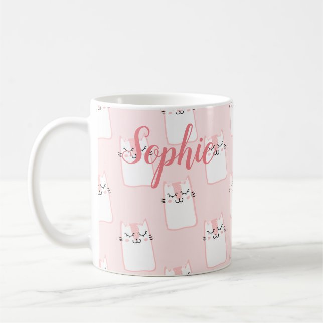Taza De Café Gato sonriente (Izquierda)