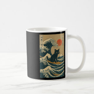 Taza De Café Gato Surfista Japonés