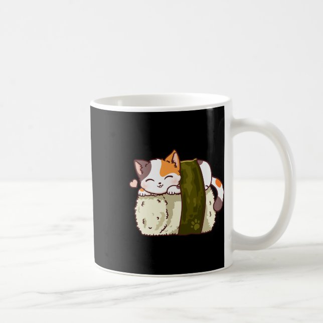 Taza De Café Gato sushi Kawaii Anime Neko Japonés (Derecha)