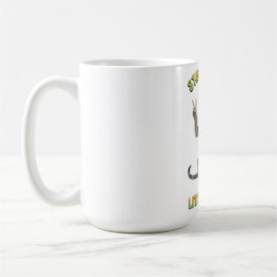 Taza De Café Gato Tabby Gris Boho Quédate Trippy Pequeño Hippie