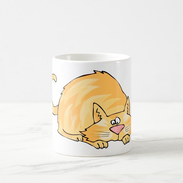 Taza De Café Gato Tabby Jengibre Saltando (Subido por el creador)