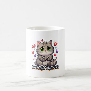 Taza De Café Gato Triste Olvidaste Mis Golosinas