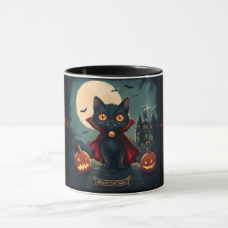 Taza de café gato vampiro Conde CATTula