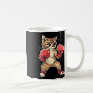 Taza De Café Gato Vestido Como Boxer Gracioso Boxeador Hombres