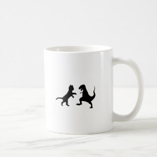Taza De Café gato vs t-rex