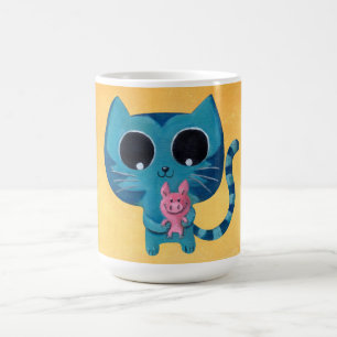 Taza De Café Gato y cerdo lindos del gatito