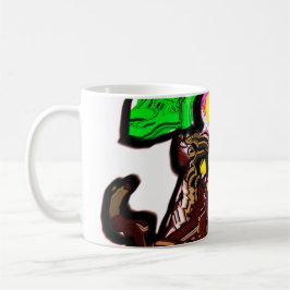 Taza De Café Gato y flores