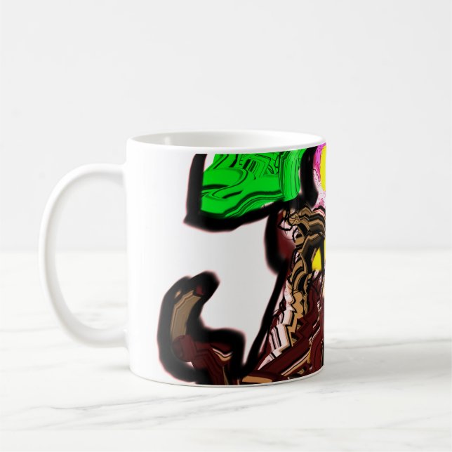 Taza De Café Gato y flores (Izquierda)