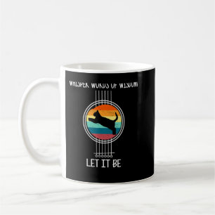 Taza De Café Gato y guitarra Susurro palabras de sabiduría que