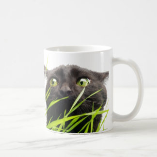Taza De Café Gato y hierba