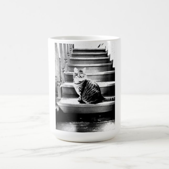 Taza De Café Gato y las escaleras (Centro)