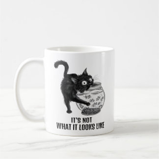 Taza De Café Gato y pescado