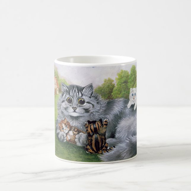 Taza De Café Gato y sus gatitos, Louis Wain (Centro)