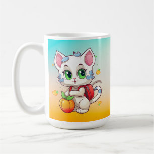Taza De Café Gato yendo a la escuela - Escuela de gatos-85241