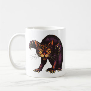 Taza De Café Gato Zombi Divertido Espeluznante Lindo Gatito No