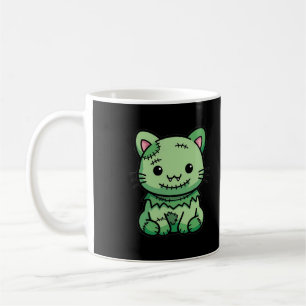 Taza De Café Gato zombie adorable de Halloween