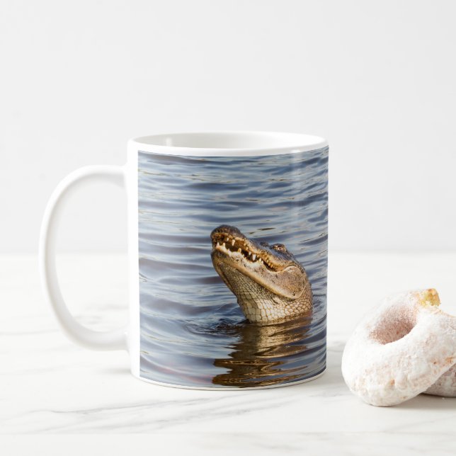 Taza De Café Gator estadounidense (Con donut)