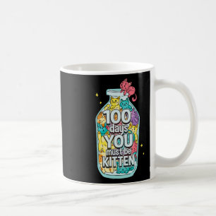 Taza De Café Gatos 100 Días Debes Ser Gatito 100 Días De Scho