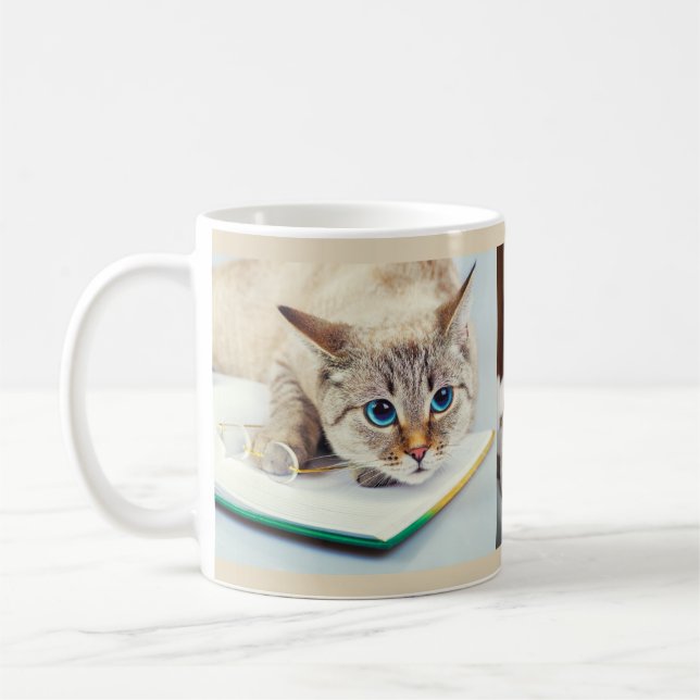 Taza De Café Gatos: 3 fotos de Personalizados Cute gatos gatito (Izquierda)