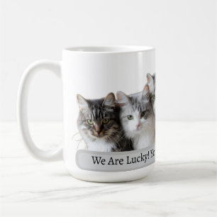 Taza De Café Gatos Afortunados Mejor Papá