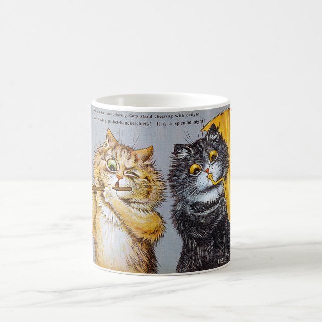 Taza De Café Gatos amantes de la música, Louis Wain (Centro)