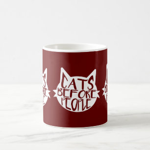 Taza De Café Gatos antes que personas