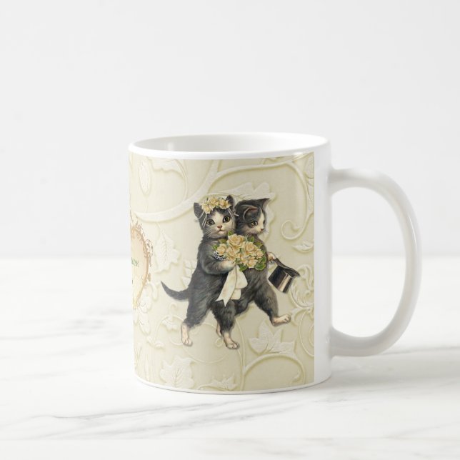 Taza De Café Gatos bodas (Derecha)