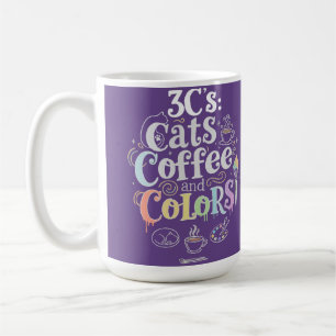 Taza De Café Gatos Café y Colores