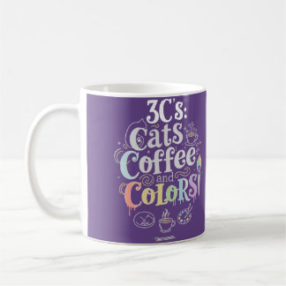 Taza De Café Gatos Café y Colores