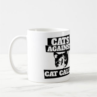 Taza De Café Gatos contra las piropos feministas católicas