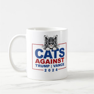 Taza De Café Gatos contra Trump Vance