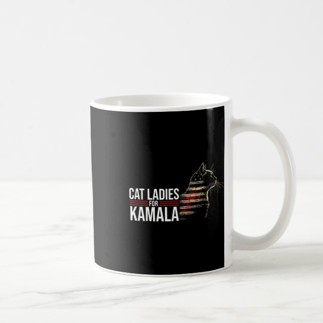 Taza De Café Gatos Damas De Kamala (Derecha)