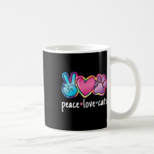 Taza De Café Gatos de amor por la paz Gato Gato Gatito Gatito G
