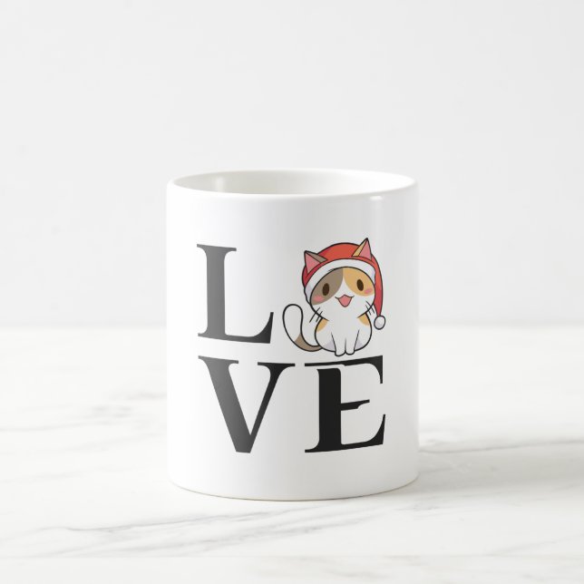 Taza De Café Gatos de amor - Santa Kitten (Centro)