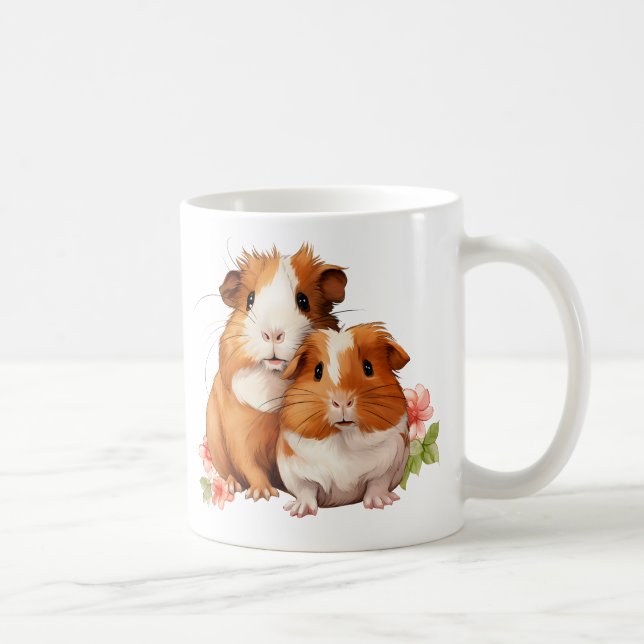 Taza De Café Gatos de cerdo de Guinea (Derecha)