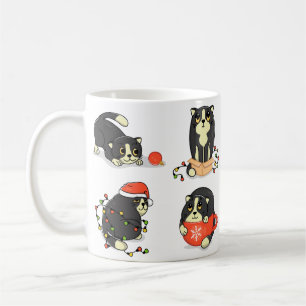 Taza De Café Gatos de Navidades bonitos y divertidos