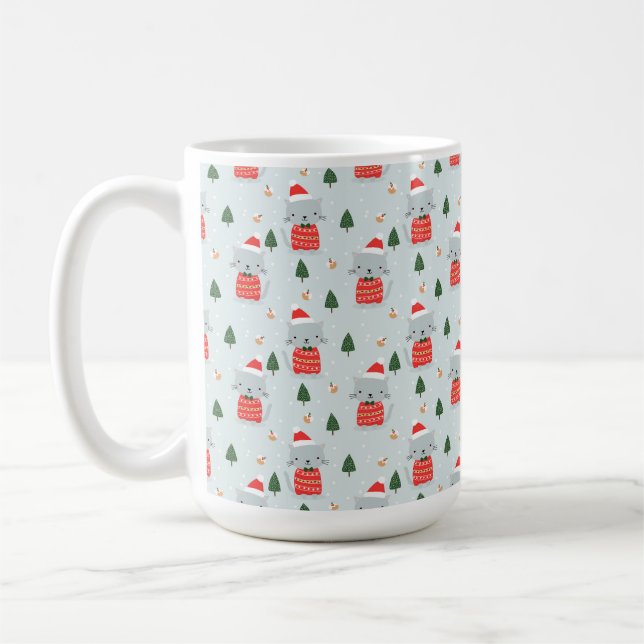 Taza De Café Gatos de Navidades cortos (Izquierda)