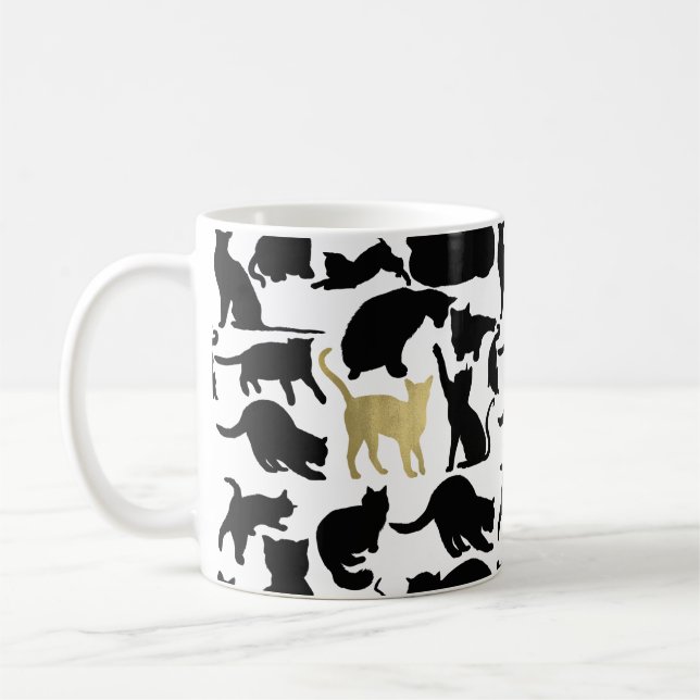 Taza De Café Gatos de oro negro (Izquierda)