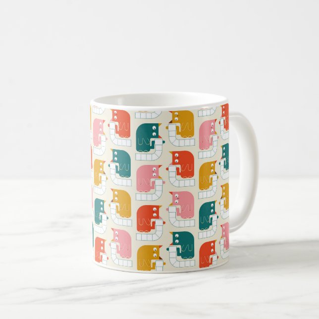 Taza De Café Gatos de papel higiénico locos (Anverso derecho)