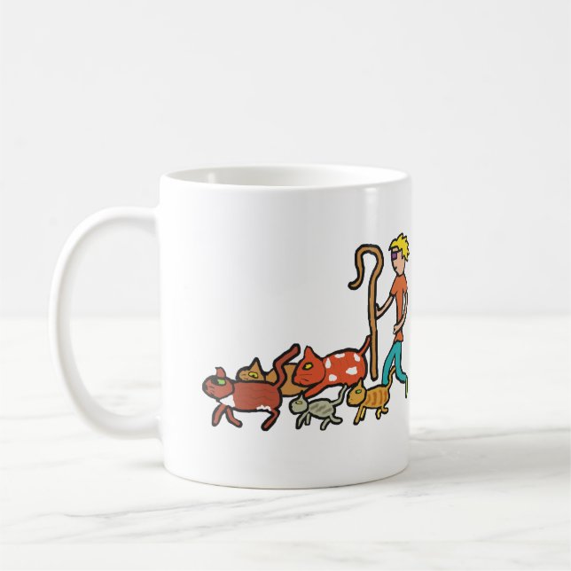 Taza De Café Gatos de rebaño (Izquierda)