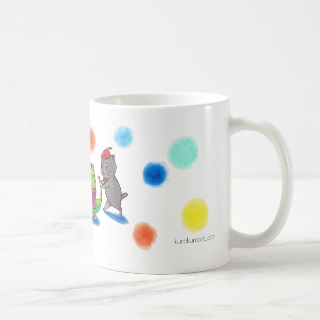 Taza De Café Gatos de torta (Derecha)